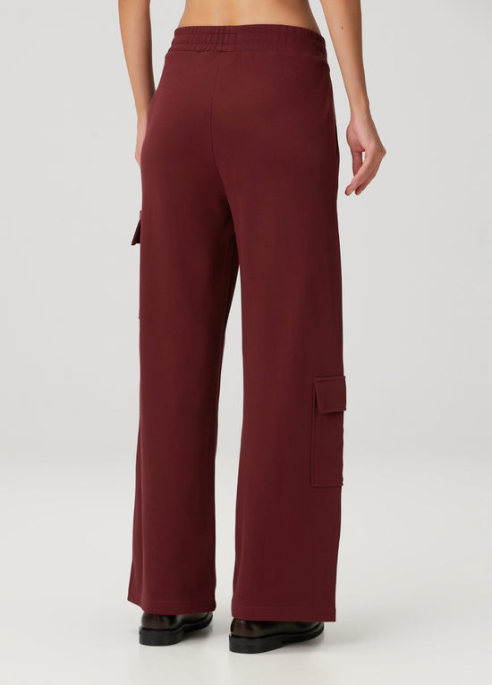 Daisy Cargo Sweatpants - Tawny Port