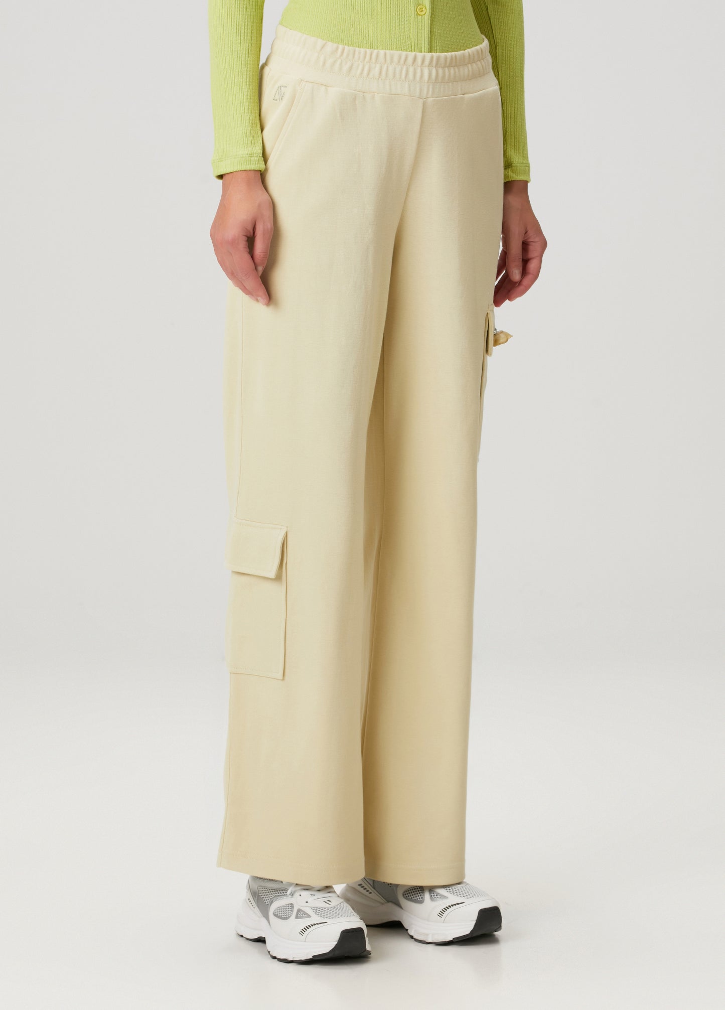 Daisy Cargo Sweatpants - Green Haze