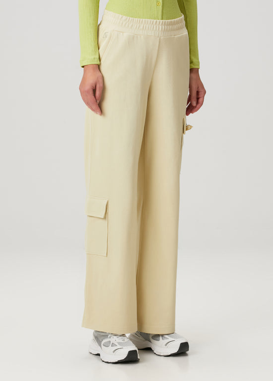 Daisy Cargo Sweatpants - Green Haze