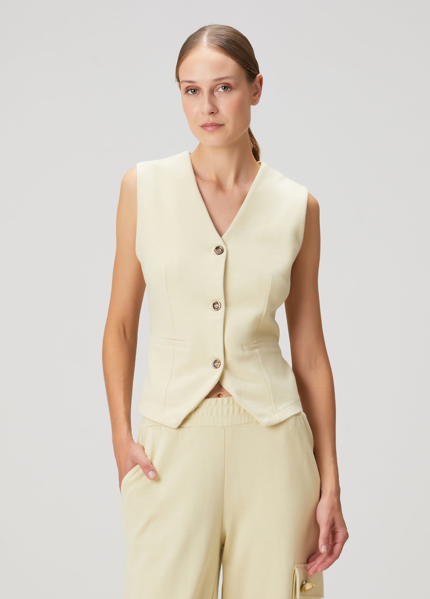 Daisy Yelek - Açık Sarı