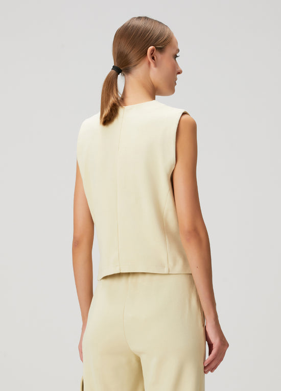 Daisy Waistcoat - Green Haze