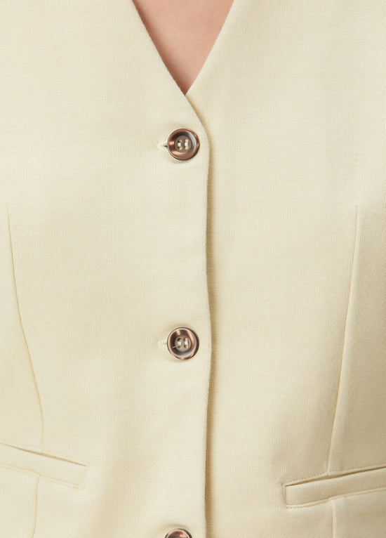 Daisy Waistcoat - Green Haze