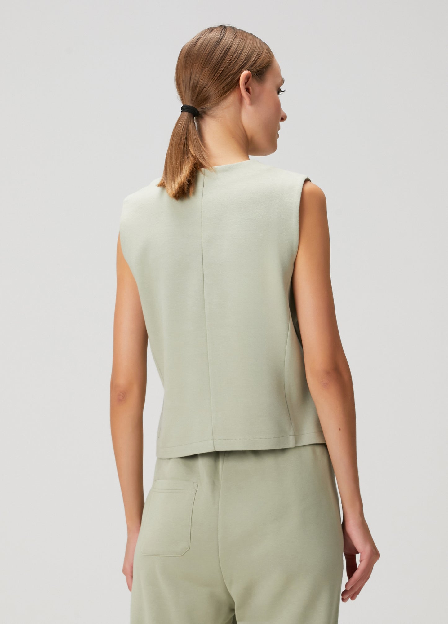 Daisy Waistcoat - Sea Grass