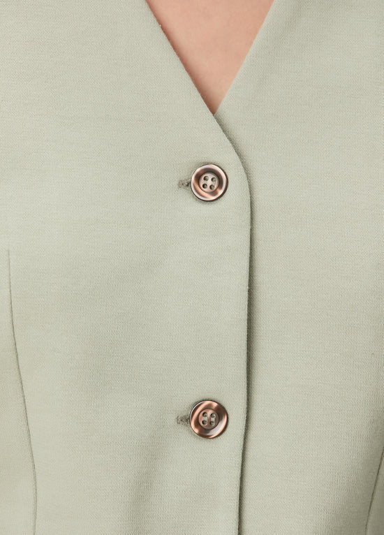 Daisy Waistcoat - Sea Grass