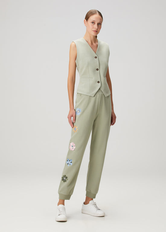 Iris Oversize Sweatpants - Sea Grass