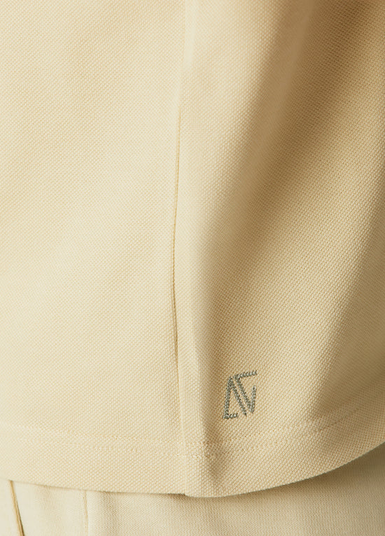 Daisy Polo with Soulder Pads - Green Haze