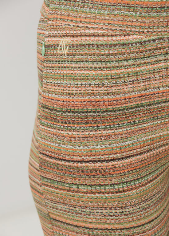 Knit Flare Sweatpants - Margarita