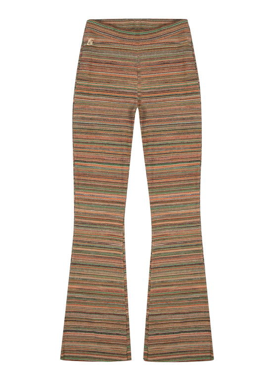 Knit Flare Sweatpants - Margarita