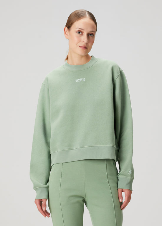 Cotton Crewneck Sweatshirt - Jade