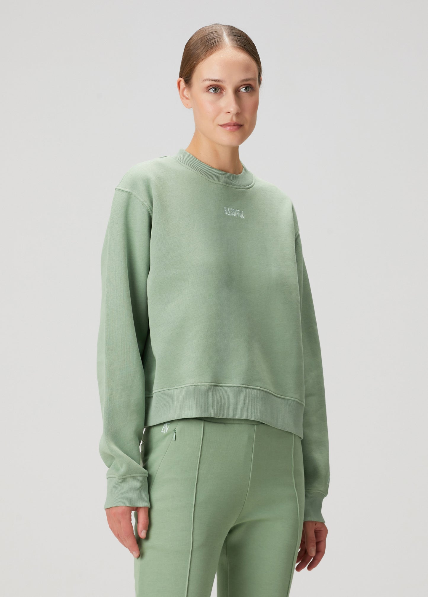 Cotton Crewneck Sweatshirt - Jade