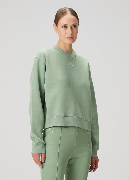 Cotton Crewneck Sweatshirt - Jade
