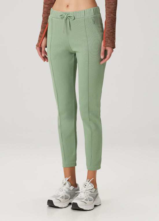 Cotton Skinny Sweatpants - Green