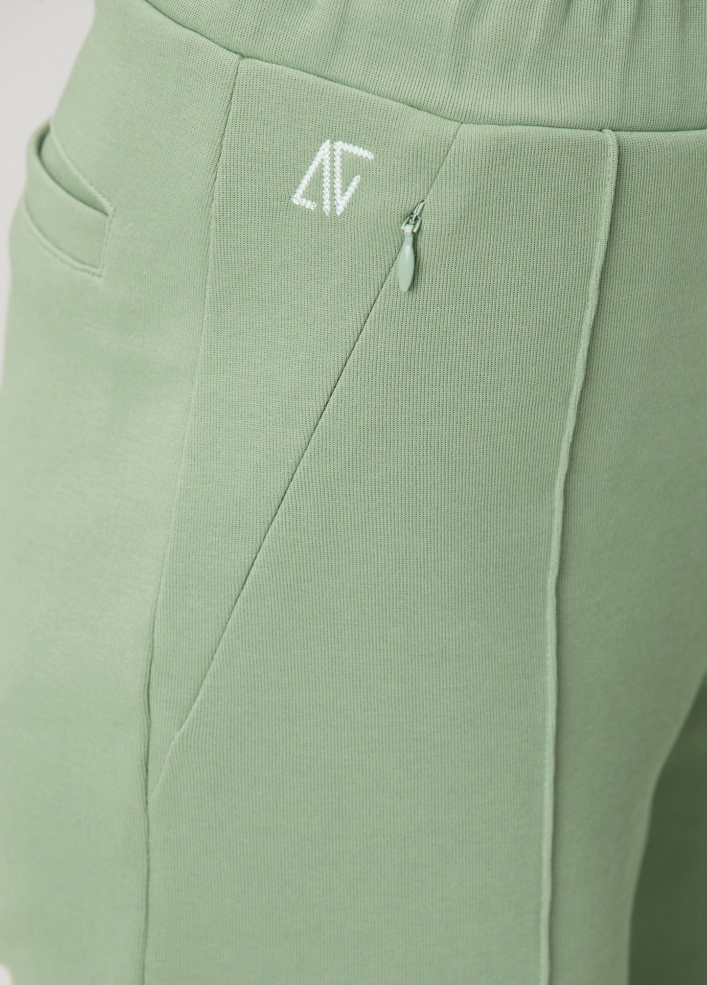 Cotton Skinny Sweatpants - Green