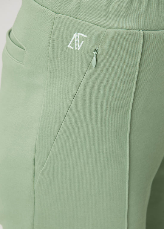 Cotton Skinny Sweatpants - Green
