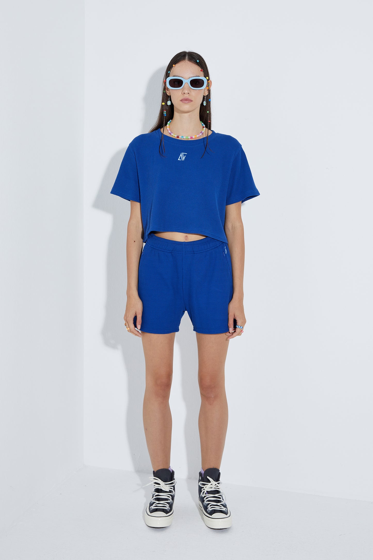 Waffle Short - Lazuli Blue