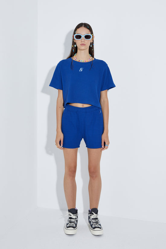 Waffle Short - Lazuli Blue