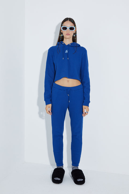 Waffle Sweatpants - Lazuli Blue