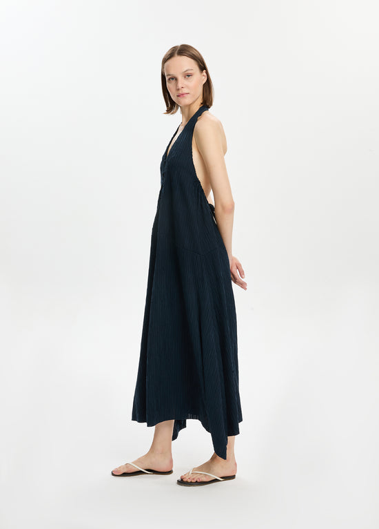 Textured Maxi Button Down Dress