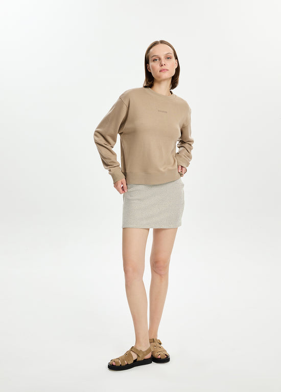 Klasik Bisiklet Yaka Sweatshirt