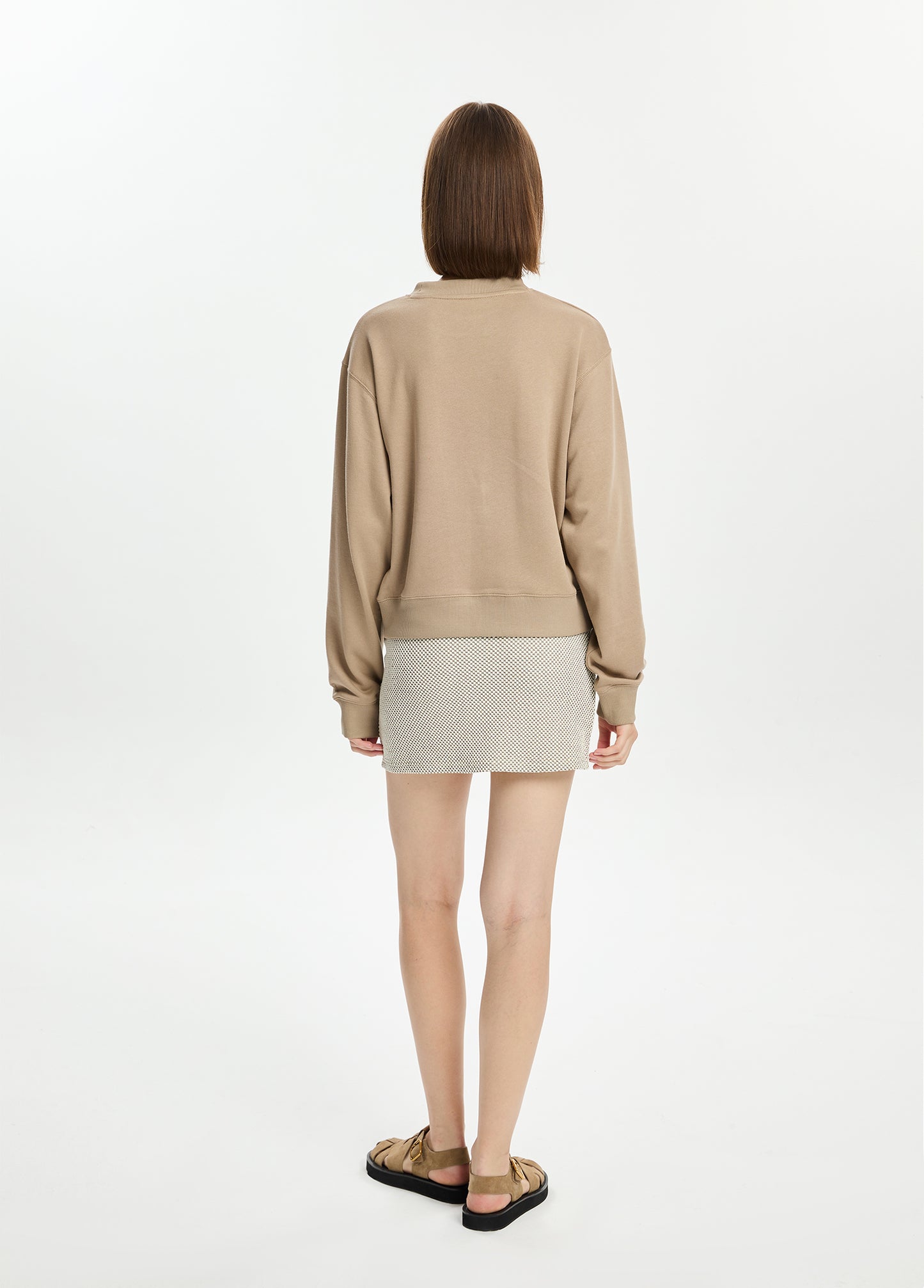 Klasik Bisiklet Yaka Sweatshirt