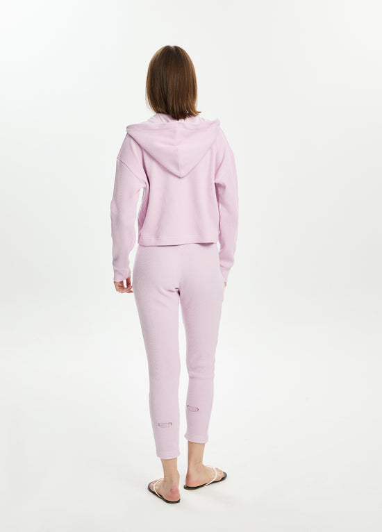 Waffle Fermuarlı Sweatshirt