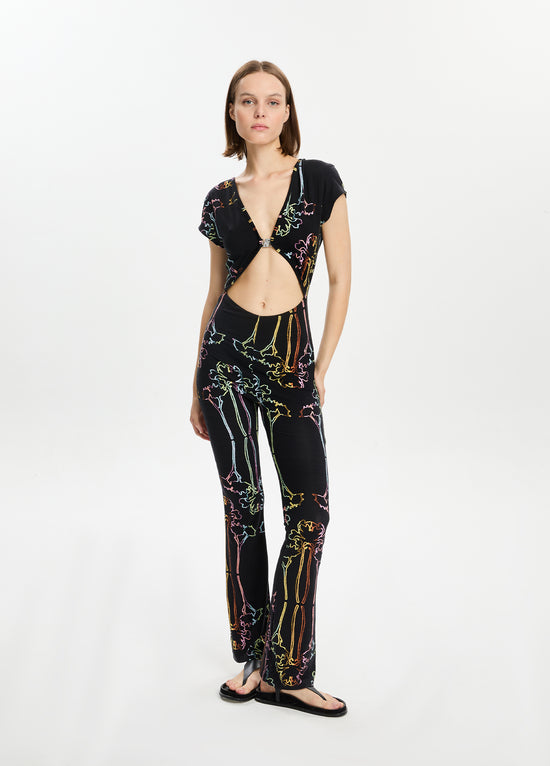 Printed Two-Way Jumpsuit