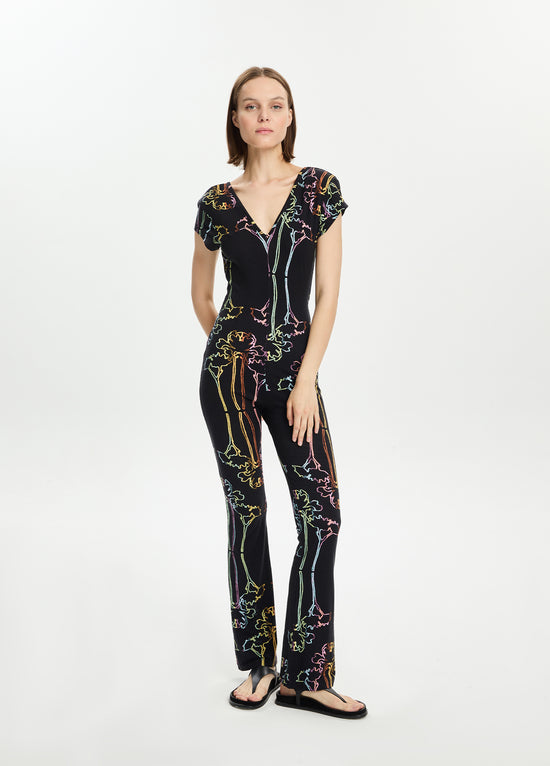 Printed Two-Way Jumpsuit