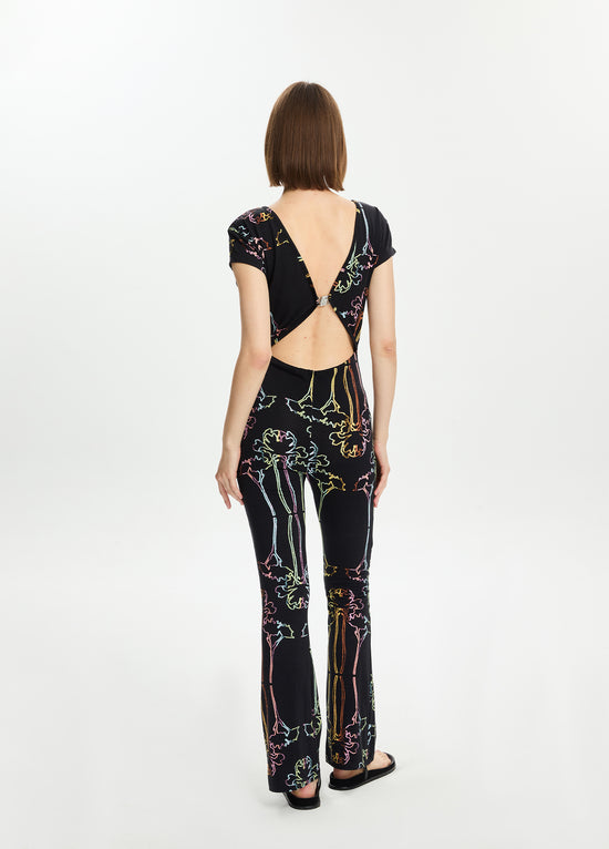 Printed Two-Way Jumpsuit