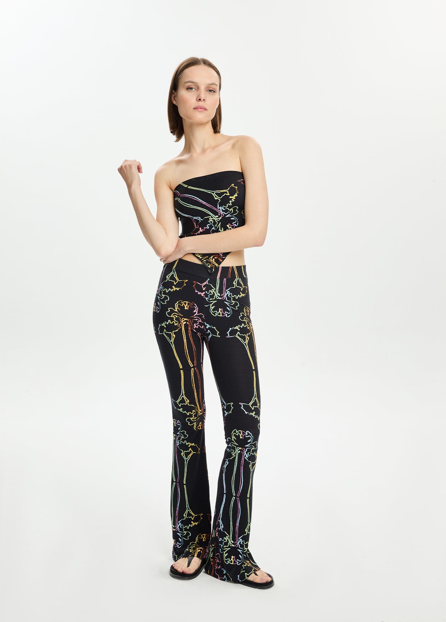 Printed Flare Leggings