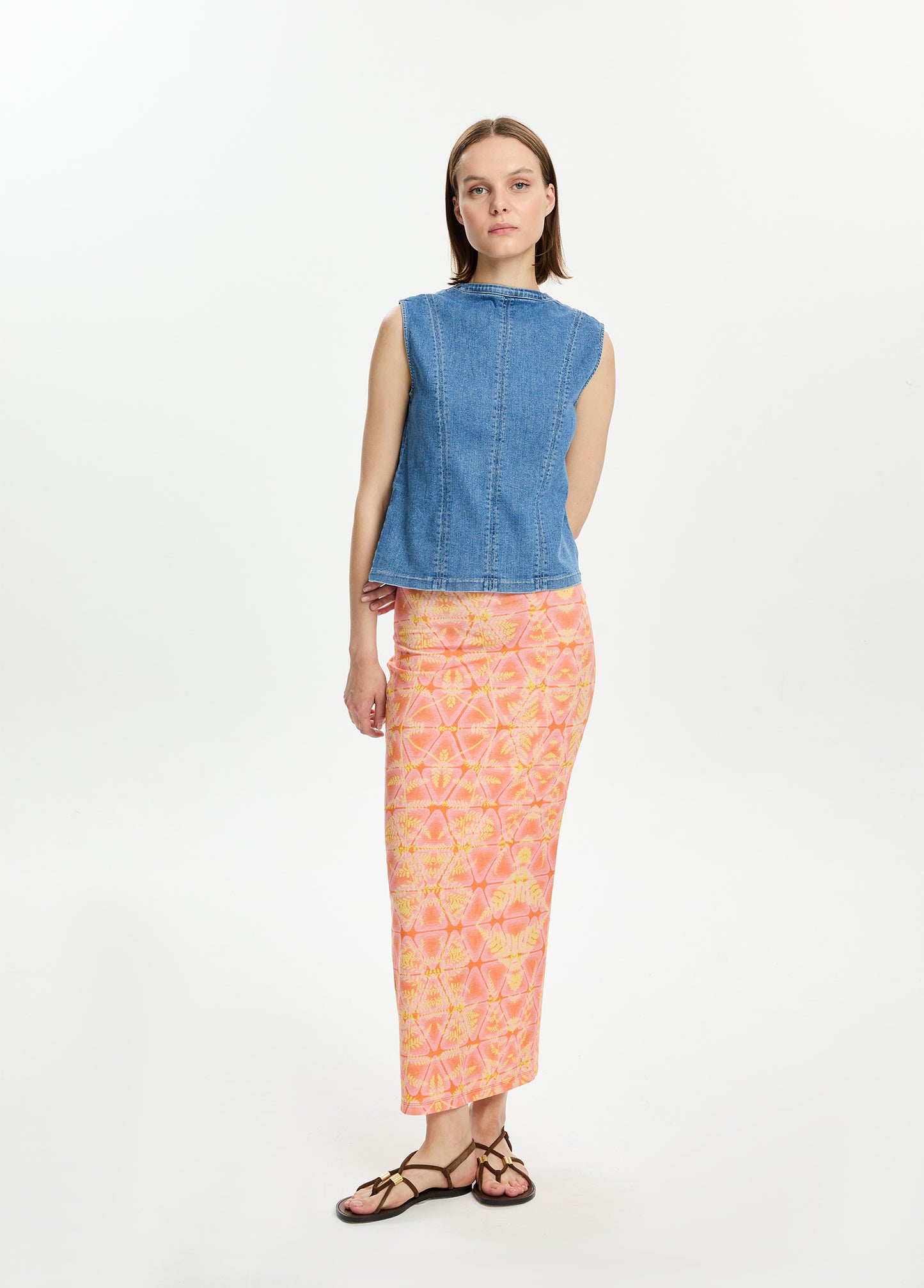 Two-Way Denim Vest