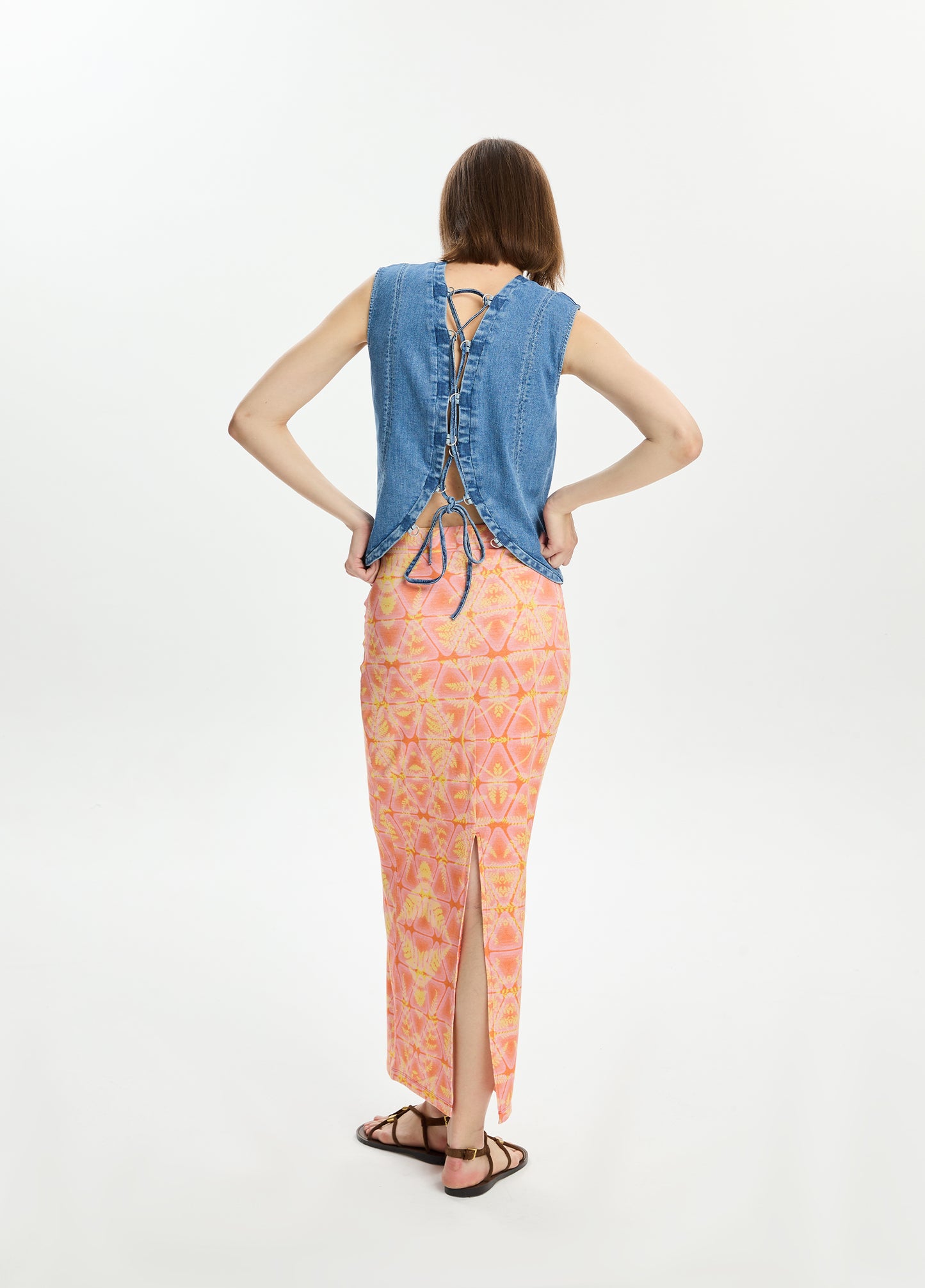 Two-Way Denim Vest