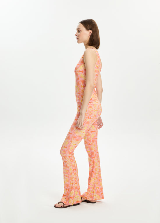 Printed One Shoulder Top
