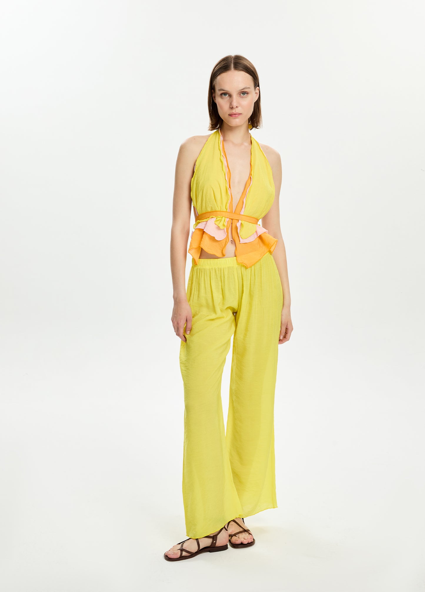 Three-Layered Halter Top