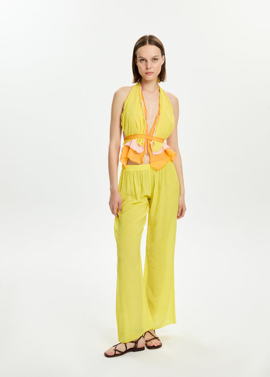 Three-Layered Halter Top