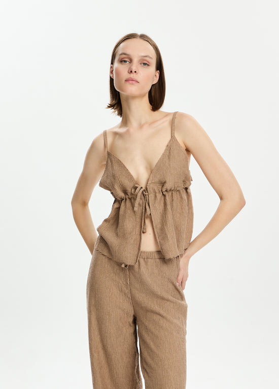 Tie-Front Top