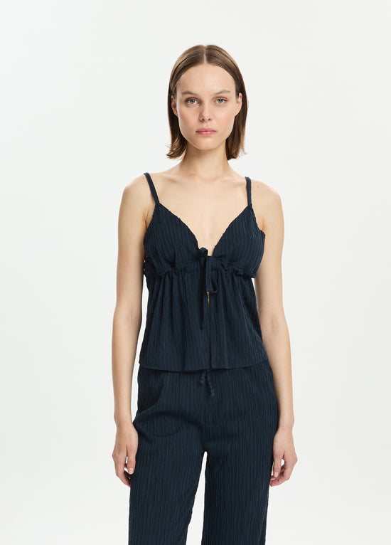 Tie-Front Top