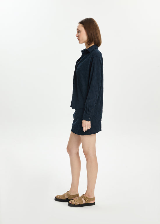 Textured Oversized Shirt