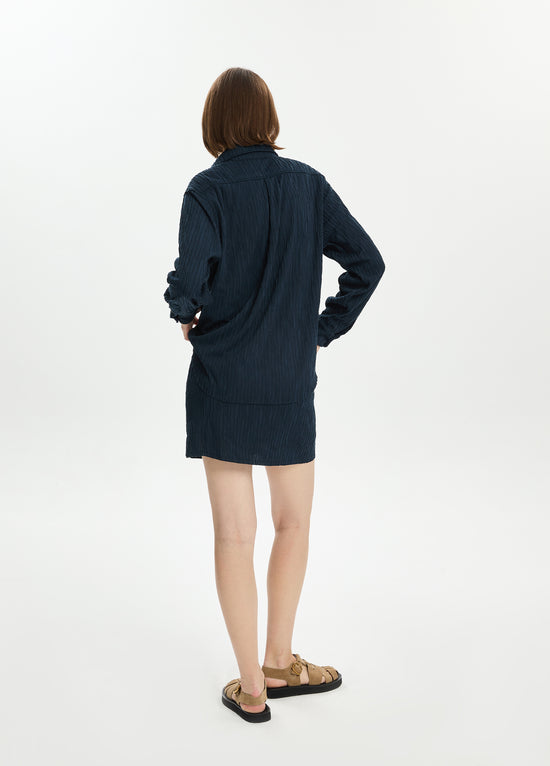 Textured Oversized Shirt