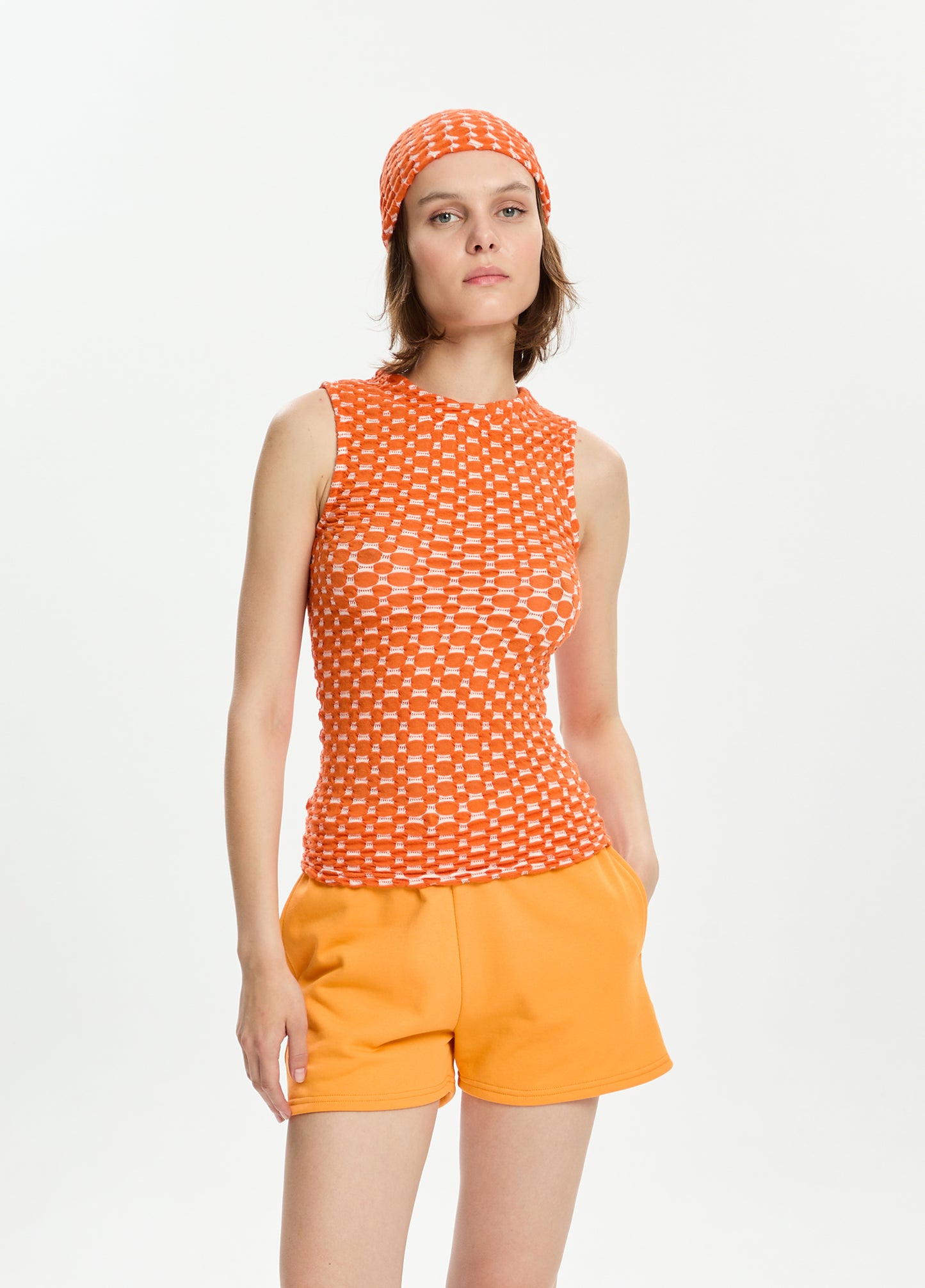 Multi-Colored Textured Top