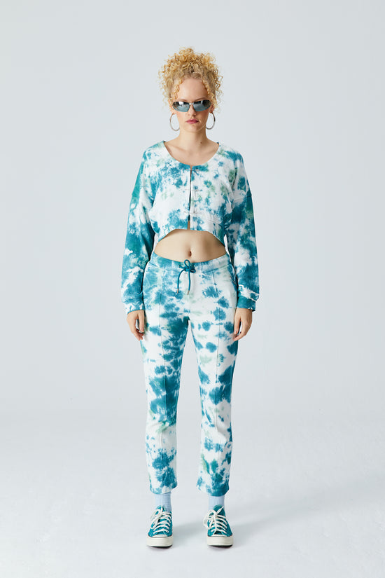 Pin Cigarette Sweatpant - Verdi Green/Cameo Green