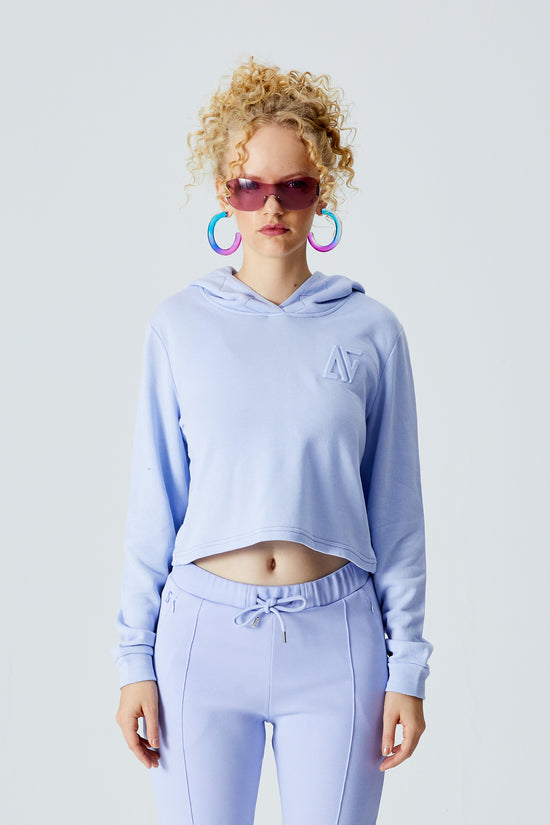 Open Back Hoodie - Lilac