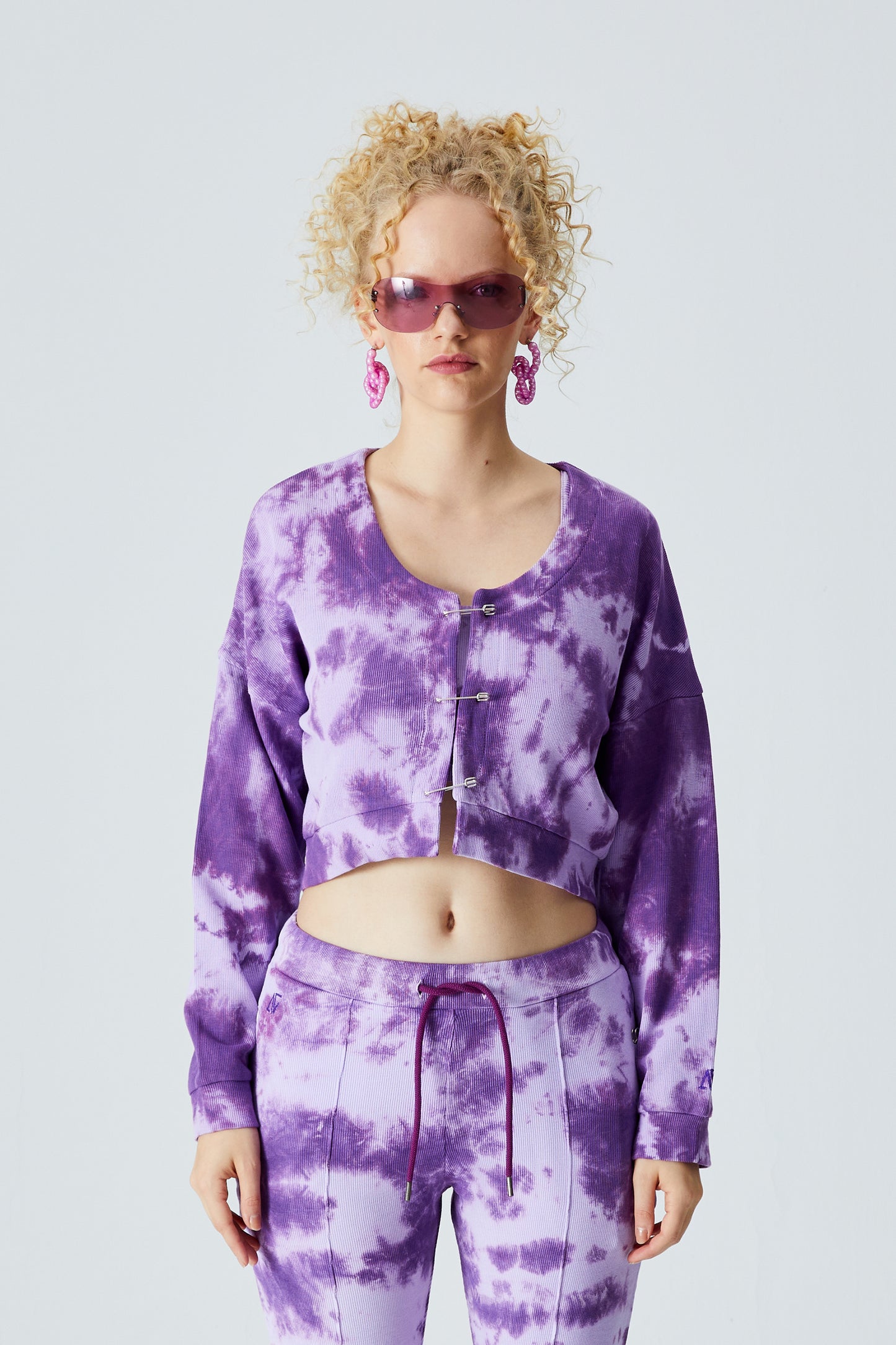 Batik Sweatshirt -Mor/Lila