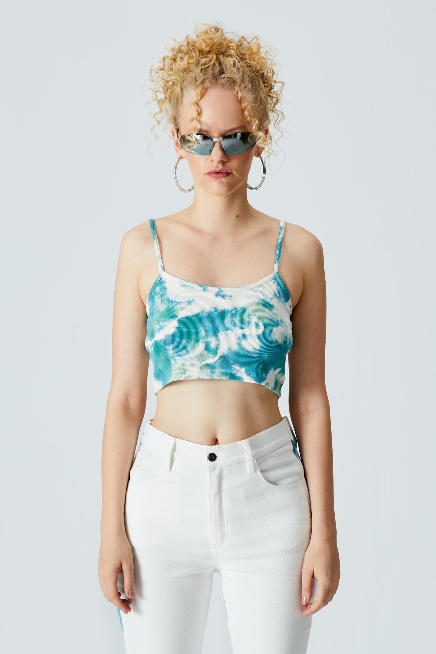 Pin Tank Top - Verdi Green/Cameo Green