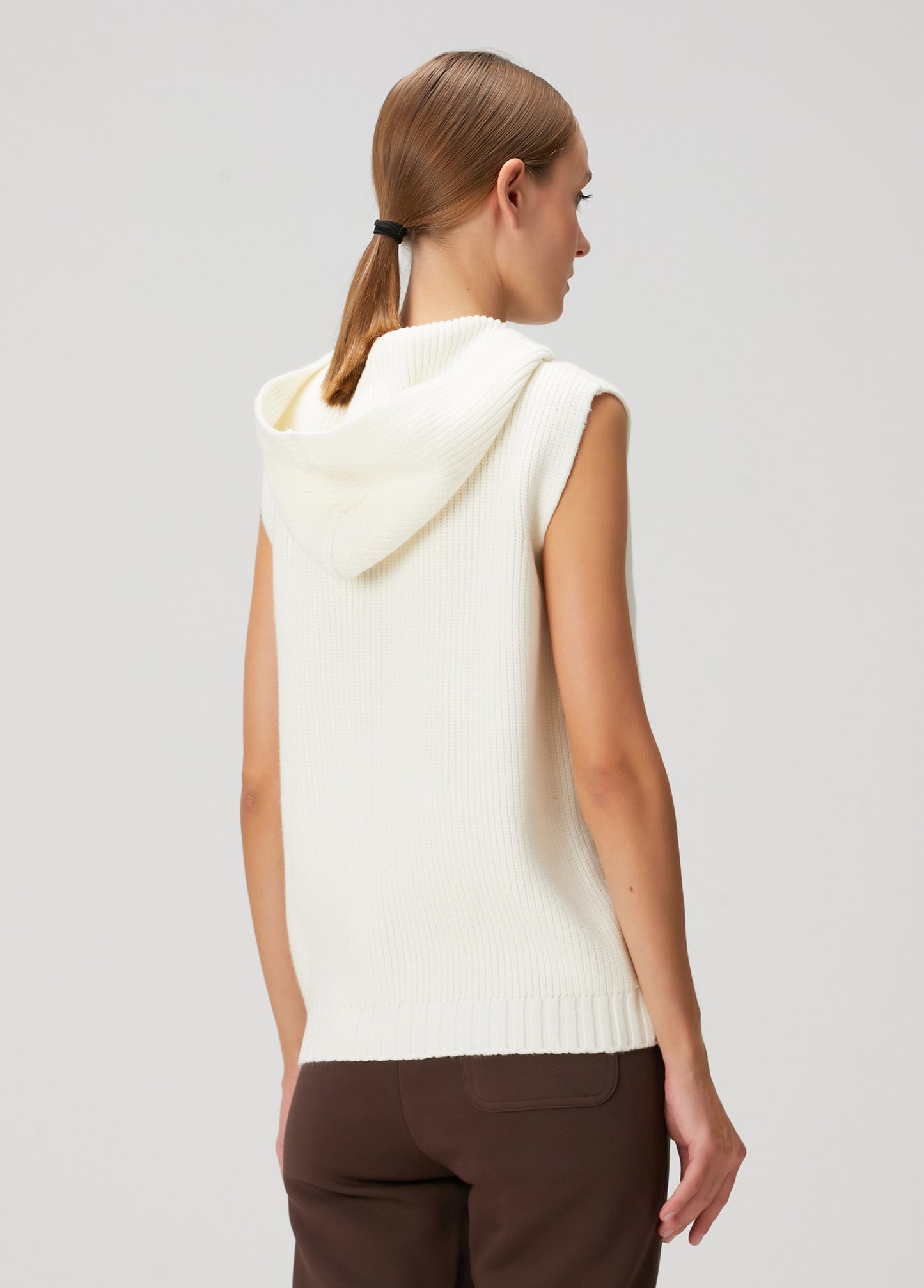 Hooded Knit Vest