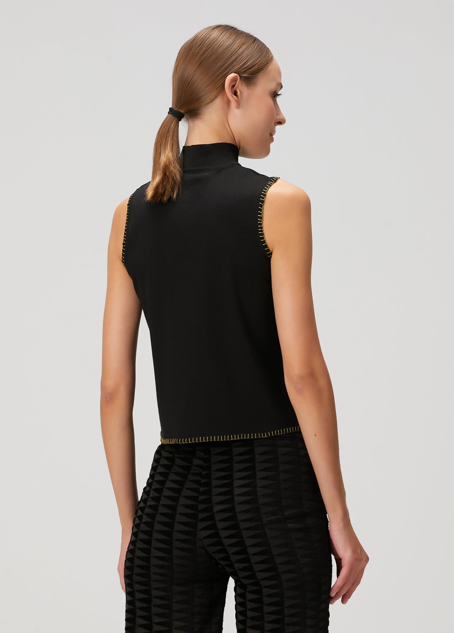 Knit Top W/ Crochet Detailing