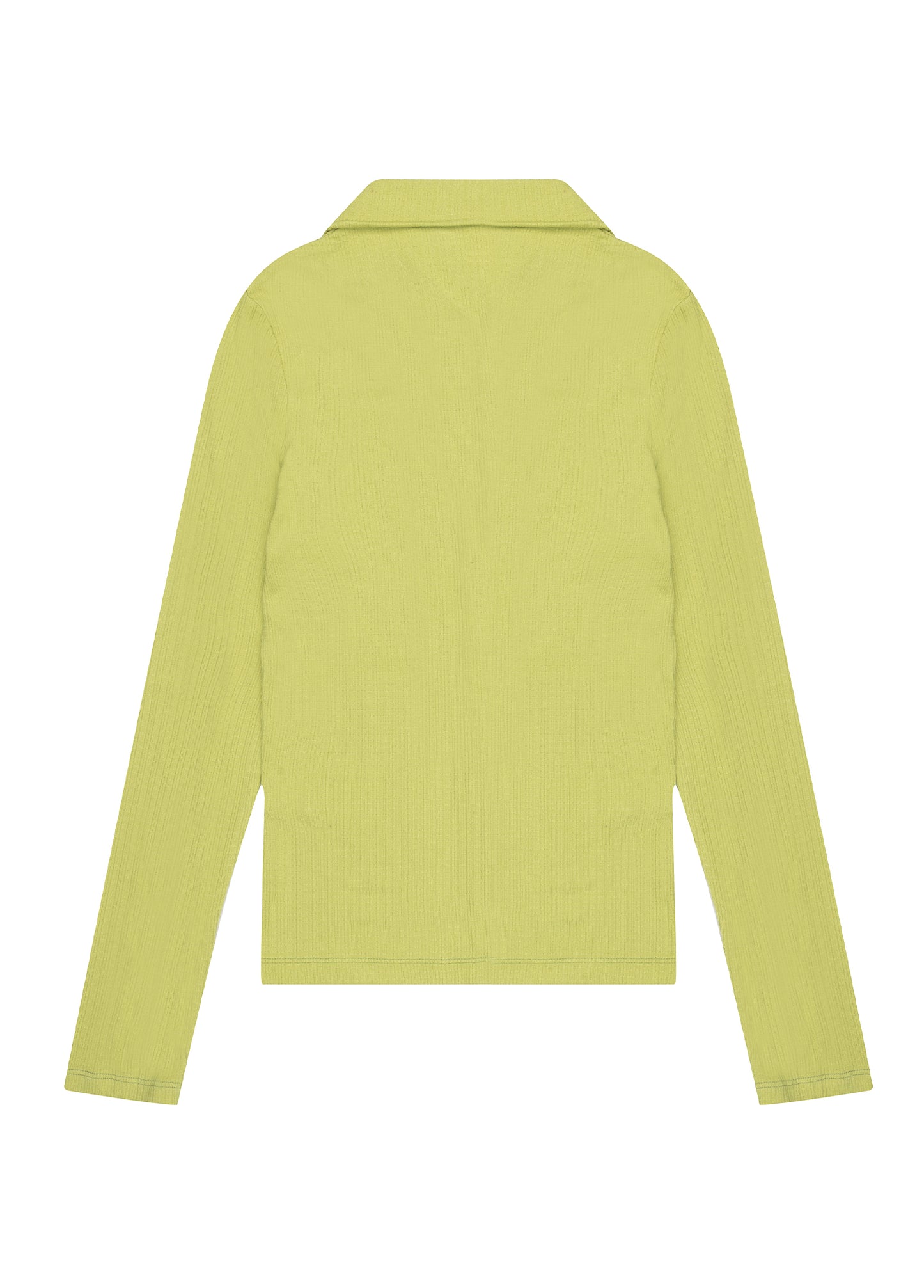 Fitted Rib Button Down Shirt