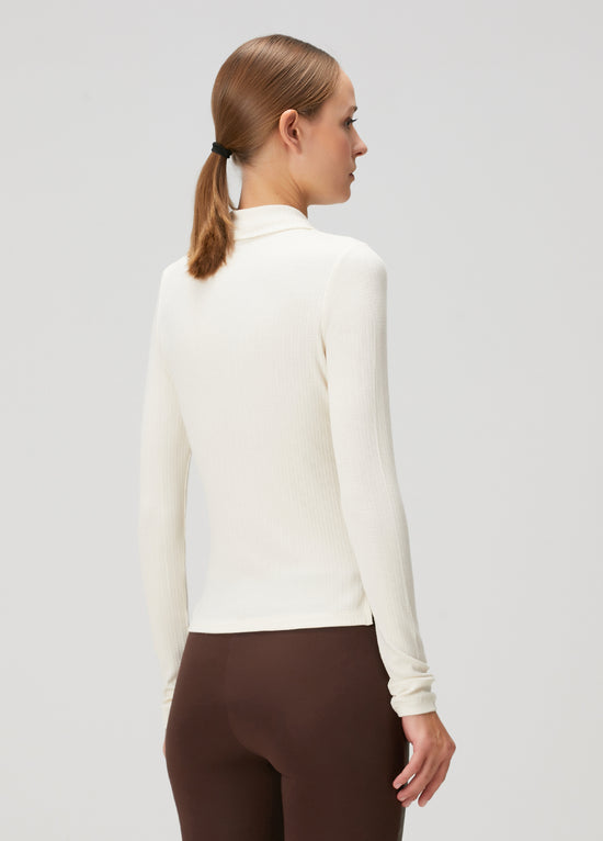 Fitted Rib Button Down Shirt