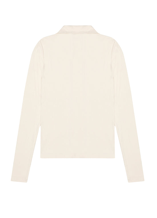 Fitted Rib Button Down Shirt