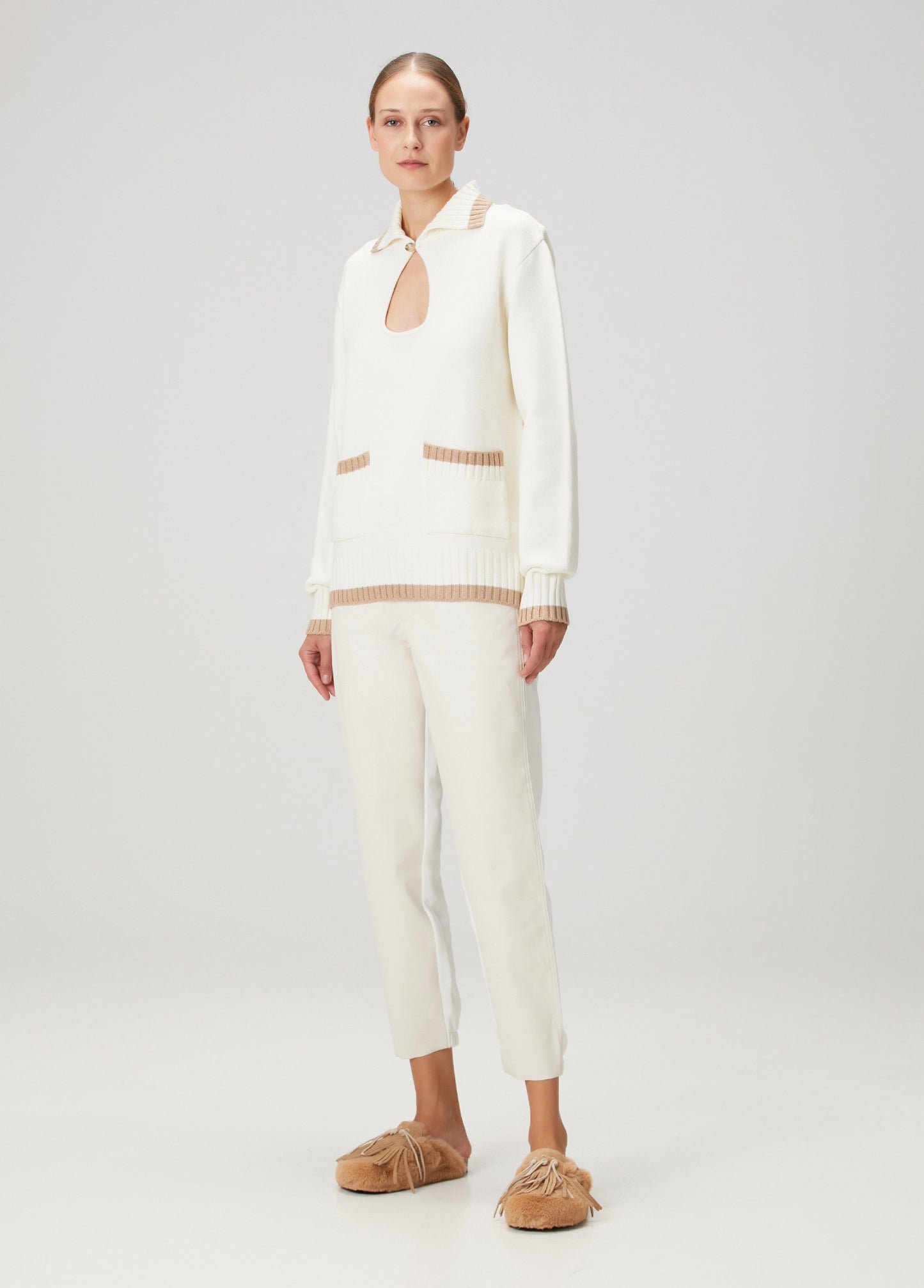 Knit Sweater W/ Pocket Detailing