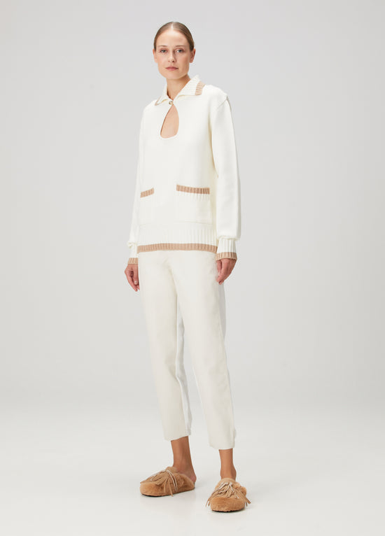 Knit Sweater W/ Pocket Detailing